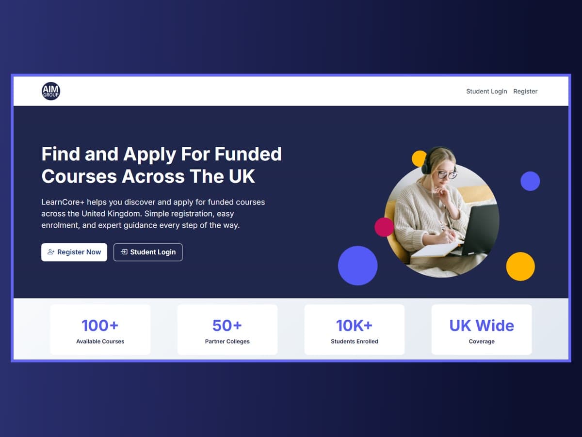 LearnCore+ — Funded course discovery & enrolment, UK