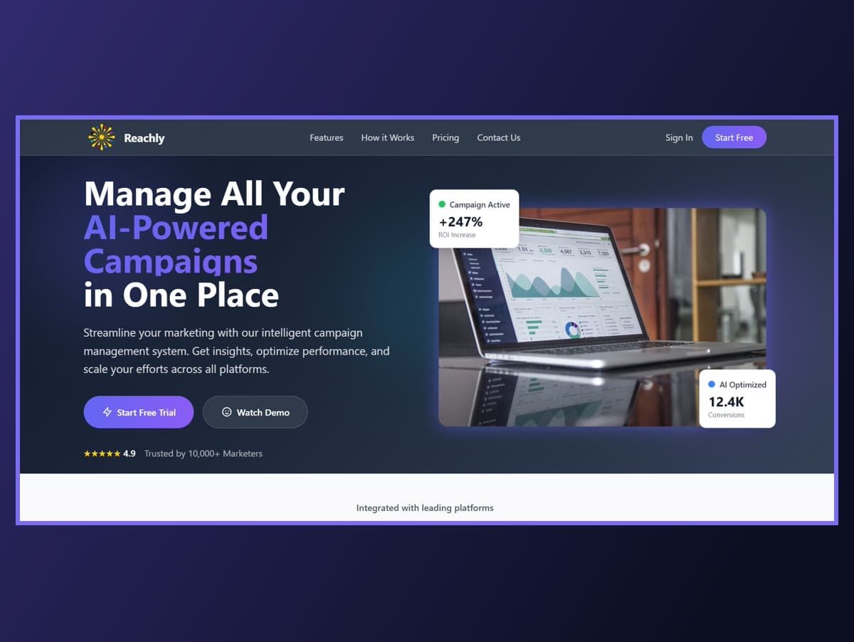 Reachly — AI campaign & social media management
